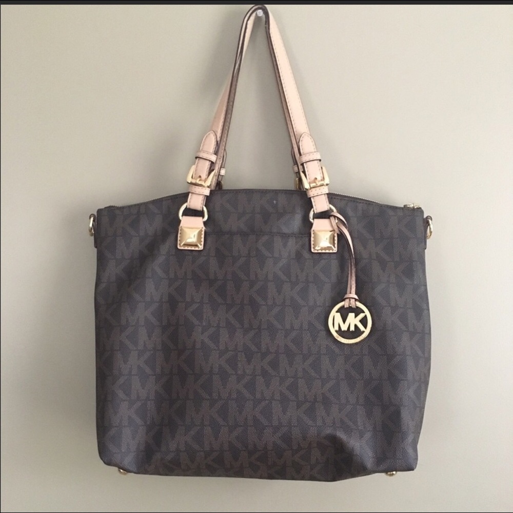 Michael Kors large leather shoulder bag